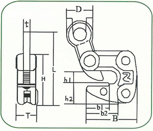 川崎HLC型鋼板鉗結構圖