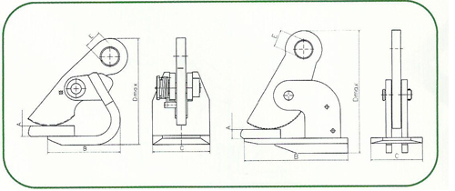 QP-A型鋼板吊鉗結(jié)構(gòu)圖
