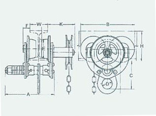 AG工字滑車機(jī)體內(nèi)部結(jié)構(gòu)圖